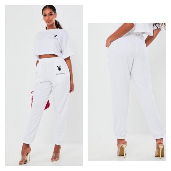 Missguided Playboy Sweatpants Flash 